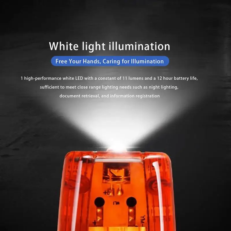 Rechargable Safety Flashing Clip Lamp Led Shoulder Warning Light With Stainless Steel Clip Highly Visible Transparent Strobe