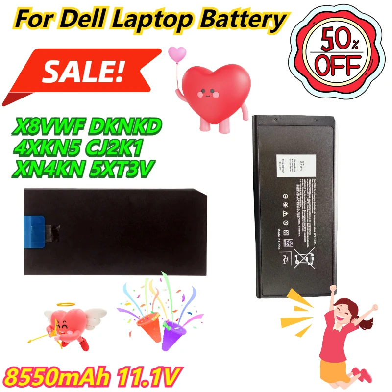 

8550 мАч 11,1 В для Dell X8VWF DKNKD 4XKN5 CJ2K1 XN4KN 5XT3V аккумулятор для ноутбука