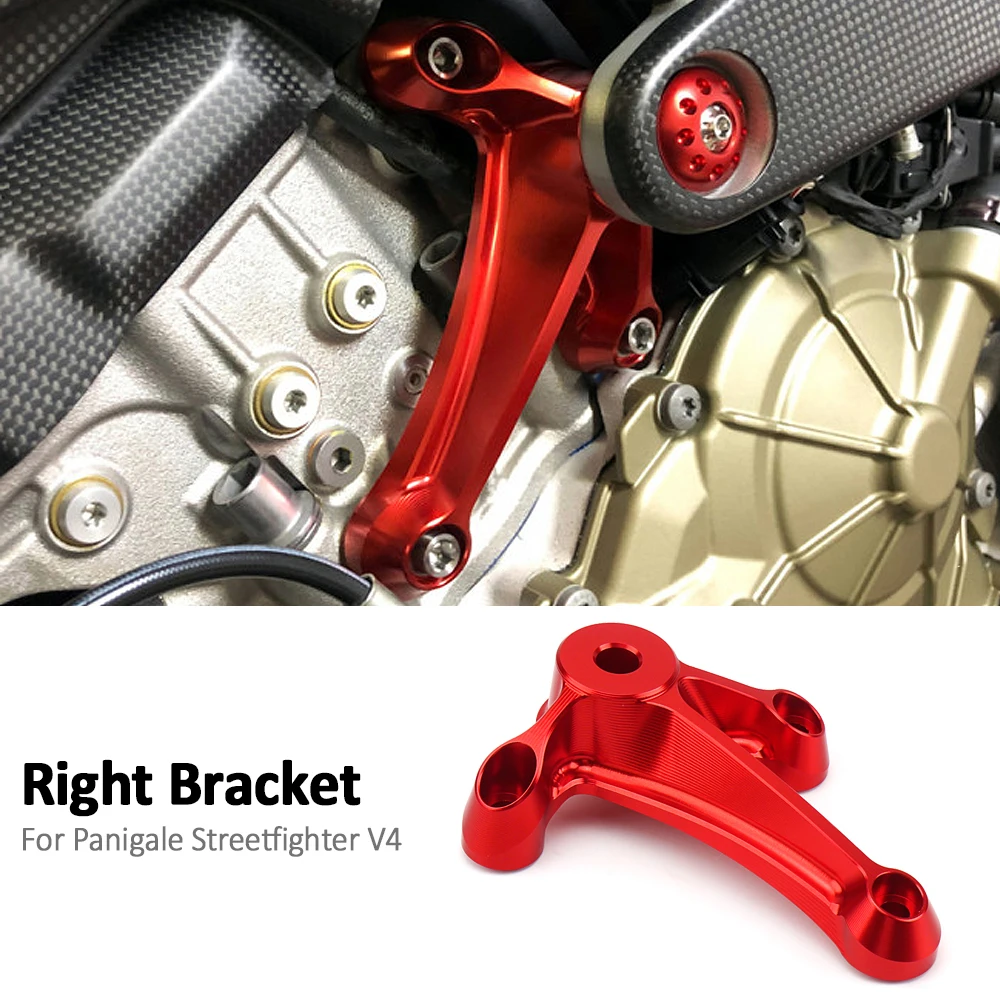 

STREETFIGHTER PANIGALE V4 Motorcycle Engine Right Upper Bracket Aluminum New Accessories For Ducati Streetfighter Panigale V4
