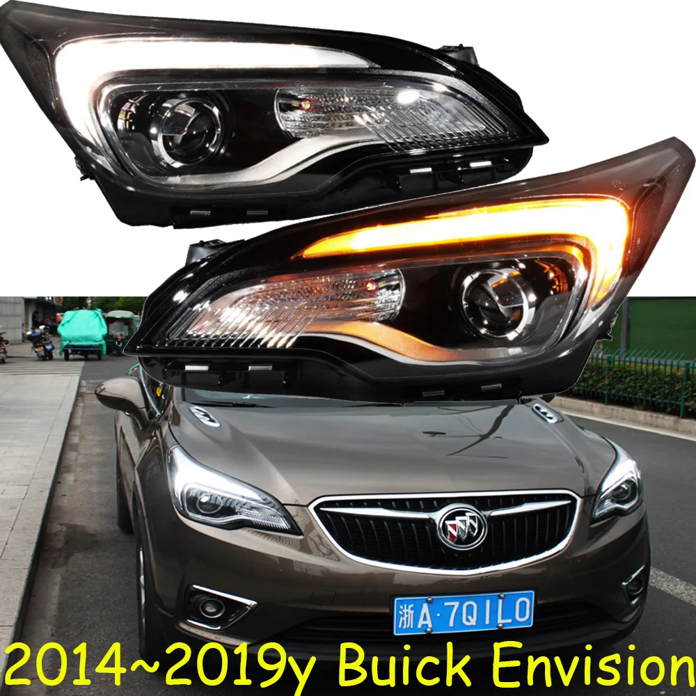 

1pcs car bumper Opel head light for Buick Envision headlight car accessories 2014~2019 DRL headlamp for buick envision fog light