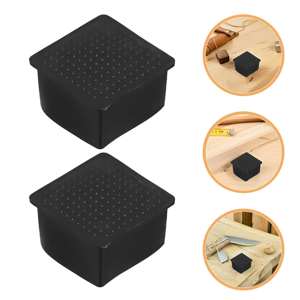 10Pcs Square Table Leg Floor Caps Soft Chair Feet Covers Furniture Leg Protectors Anti-Slip Noise Reduction for Home Office