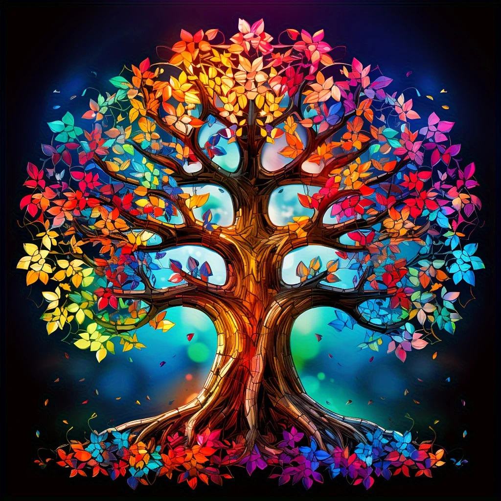 

Пазлы-головоломки «Цветущее дерево» (500/1024 элемента) – увлекательная семейная игра для игровой комнаты, спальни, домашнего декора, подарок