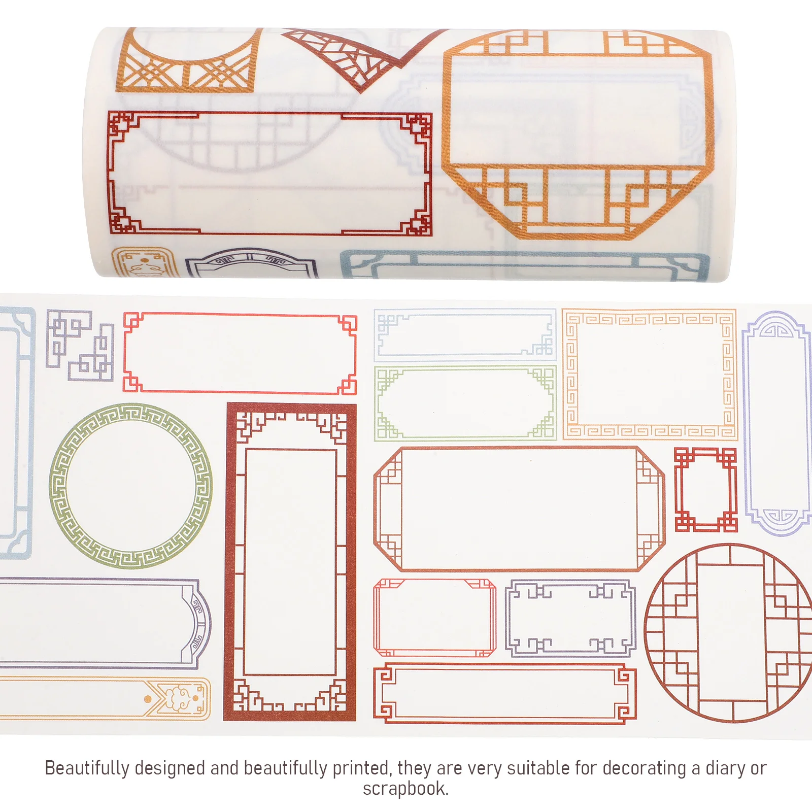 

Scrapbook Washi Tape Vintage Decor Multi-purpose Decorate Colorful Whisper Paper