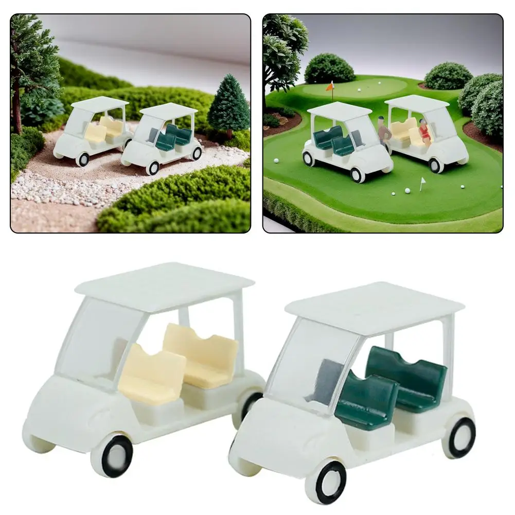 1/150 Ho Scale Model Golf Course Sightseeing Car Model Touring Garden Car Car Shade/lawn Landscape Model Model K8O6