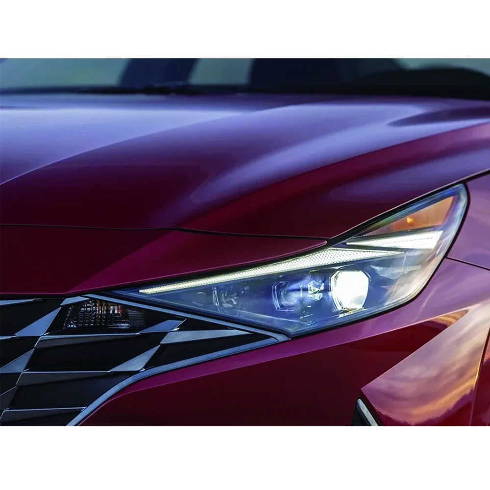 For Hyundai Elantra 2021 2022 (Overseas version) Front Lampshade Headlight Shell Headlamp Cover Shade Lens Glass Light Caps