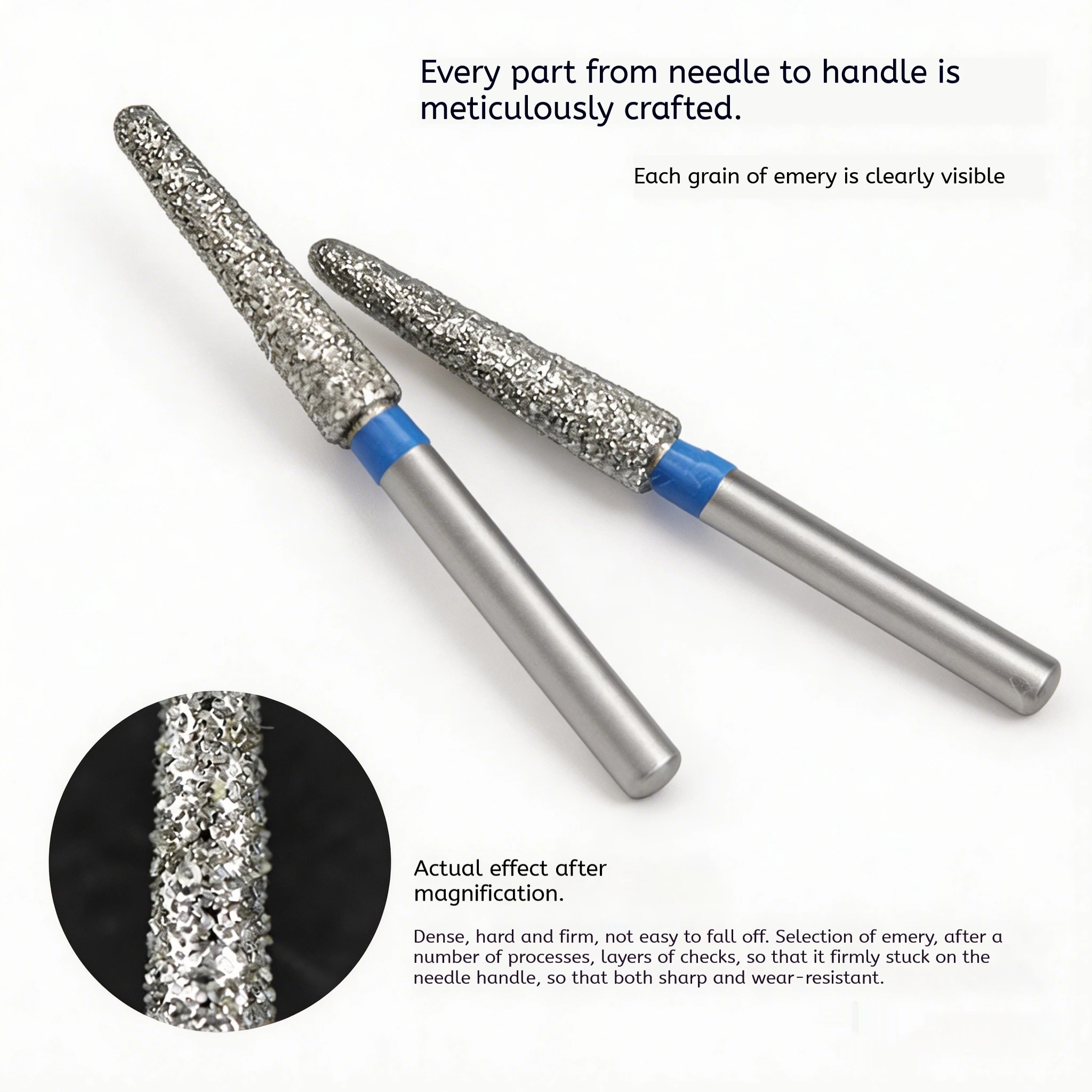 

Dental Burs TC Series for High Speed Handpiece - Diamond Zirconia Ceramic Grinding Polishing Rotary Instrument 5pcs/Box
