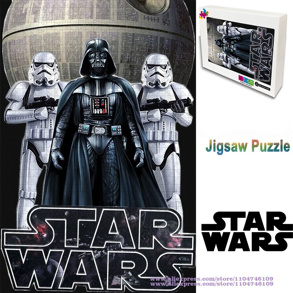 

Movie Star Wars Puzzle Jigsaw 108/200/300/500/1000/1500Pcs Intelligence Puzzles for Kids Birthday Unique Gift with Colorful Box