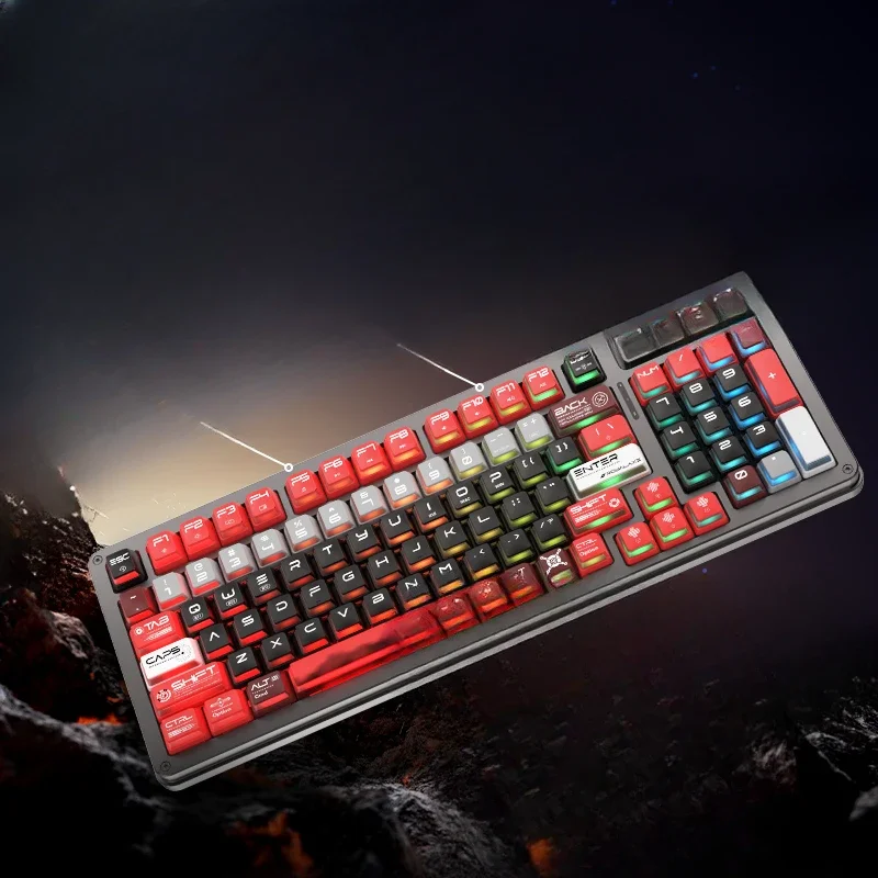 98 magnetic axis keyboard e-sports gaming  customized three-mode  bluetooth student computer keyboard