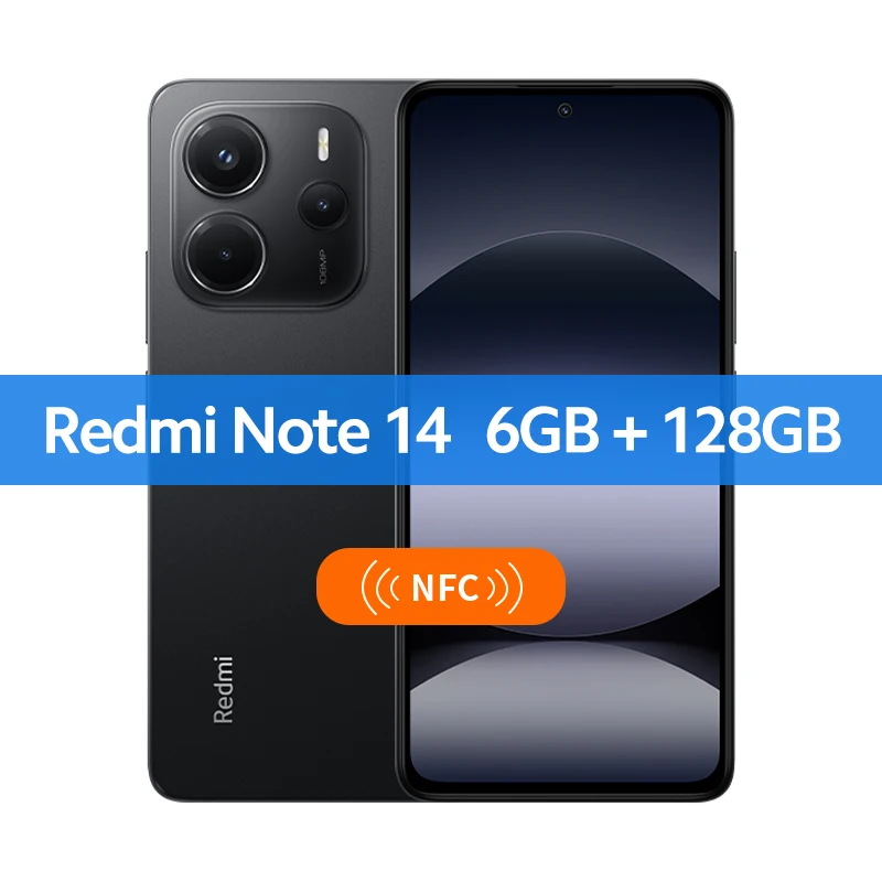 【World Premiere】Global Version Xiaomi Redmi Note 14 MediaTek Helio G99-Ultra 108MP AI Camera 5500mAh 6.67" 120Hz AMOLED Displa