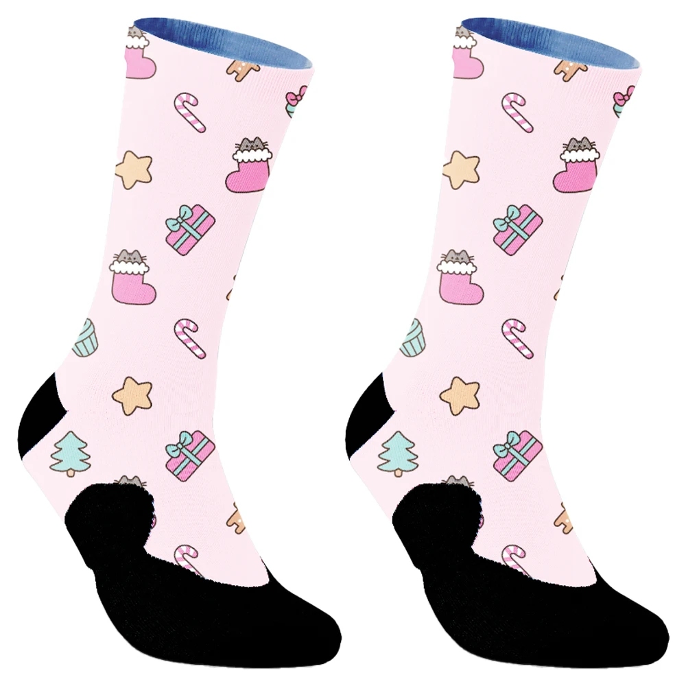 2024 neue Mode Unregelmäßige Stile Unisex Crew Socken Frauen Männer Baumwolle Neuheit Kreative Cartoon Socken Geschenke