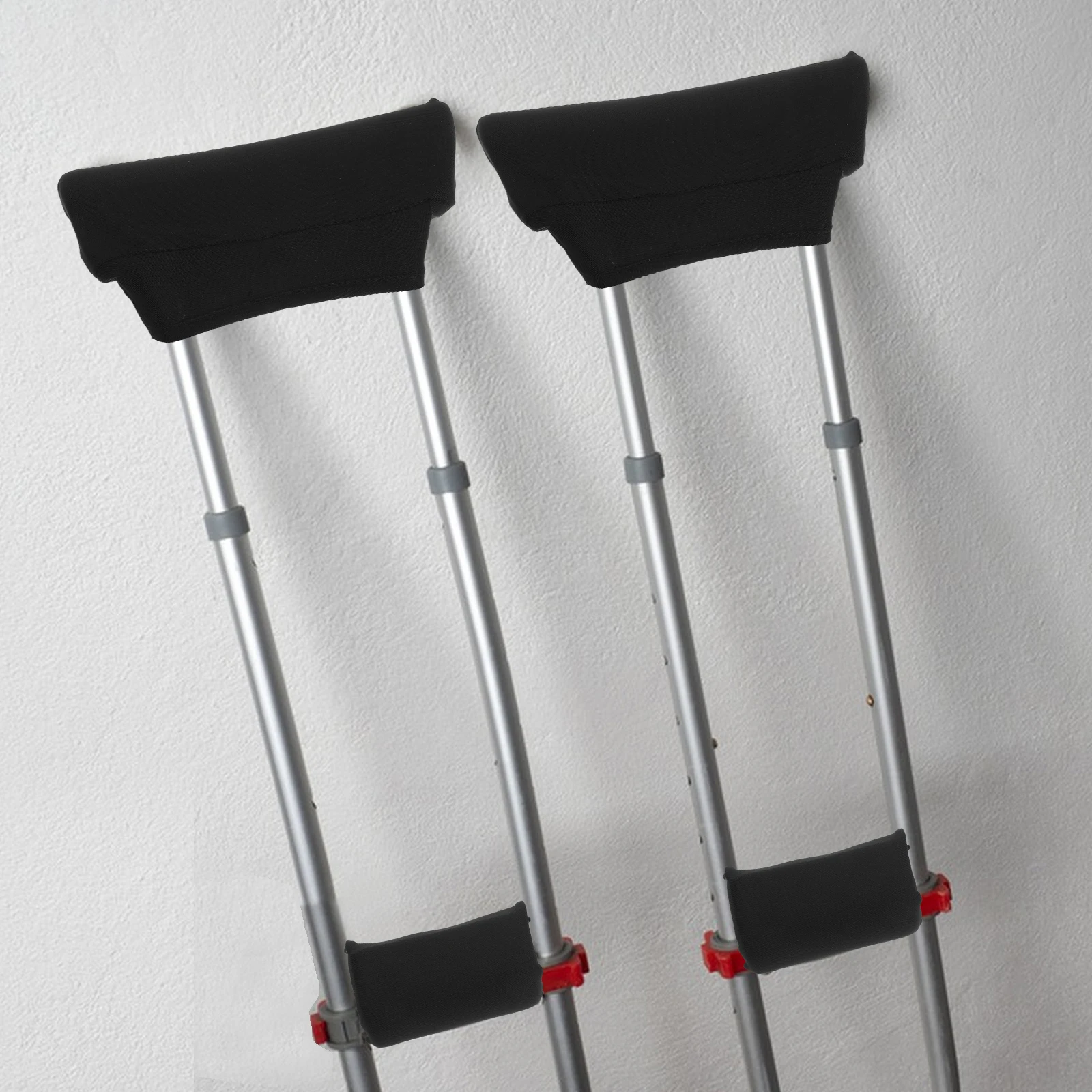 

1 Set Durable Underarm Crutch Cushion Reusable Walking Stick Pad Supple Crutch Support Non-Slip Handle Grip For Medical Crutches