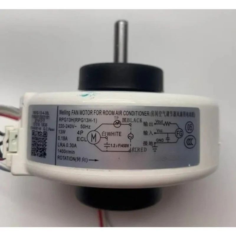 Air Conditioner Fan Motor RPG13H-1/7 RPG13C RPG13F 13W AC Motor YFK-13-4-MD01，For   Midea