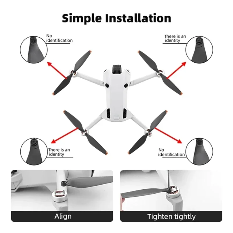 6030F Propeller for DJI Mini 4 Pro Propeller Props Blade Replacement for MINI 3 PRO Propeller Drone Accessory