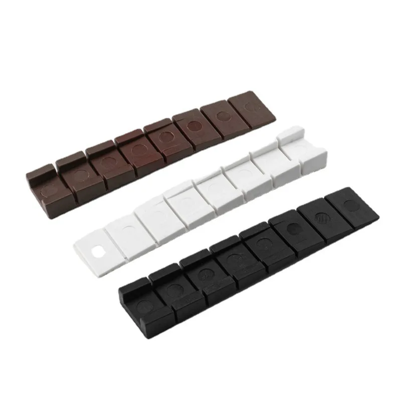 40Pcs Plastic Wobble Stopper Wedge Leveler Furniture Cabinet Cupboard Stool Closet Table Desk White Black Brown Break Off