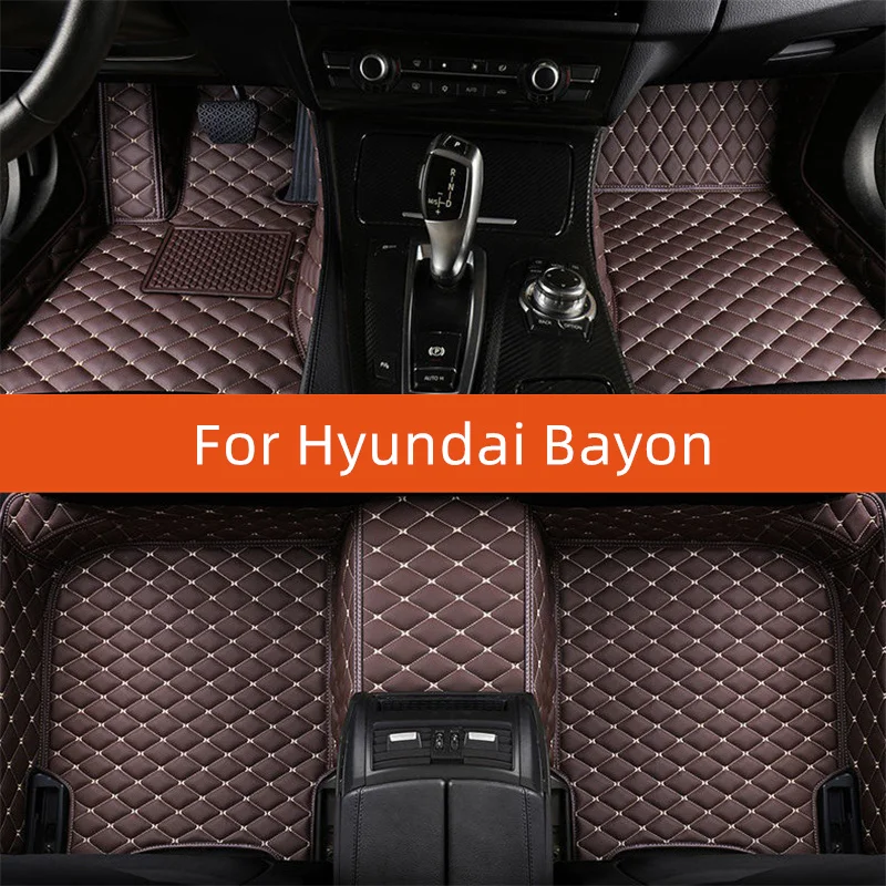 

Custom Leather Car Floor Mat For Hyundai Bayon 2021 2022 2023 2024 2025 2026 2027 Car Mat Interior Accessories