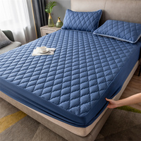 1pc 3D Air Fabric Thick Mattress Cover, 100% Waterproof Mattress Protector, Soft and Breathable Fitted Bed Sheet (No Pillowcase)