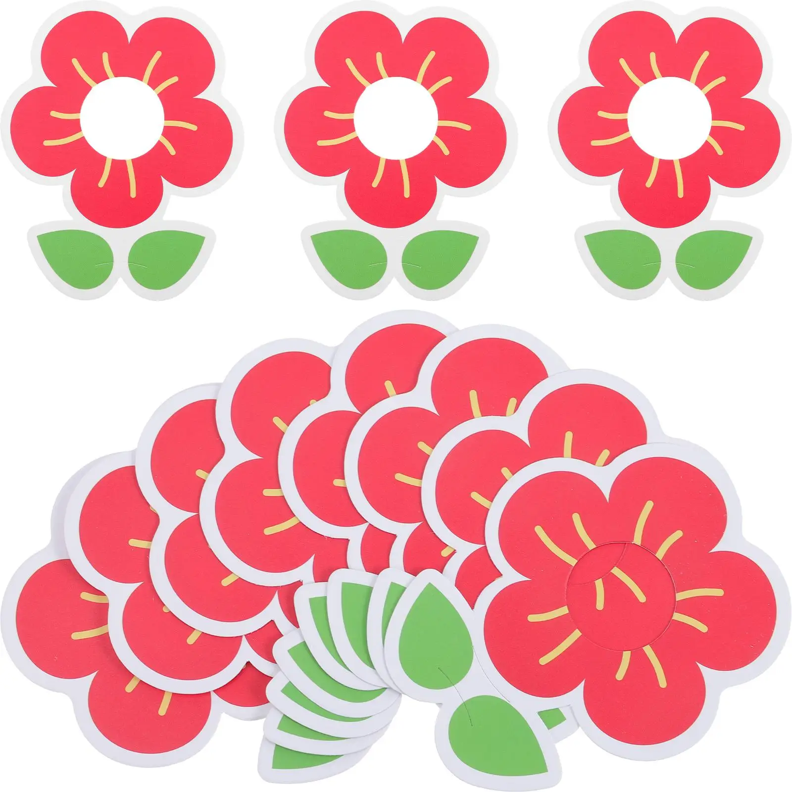 

50 Pcs Lollipop Jam Attractive Candy Display Kids Paper Card Cup Packaging Flower Holders Cards
