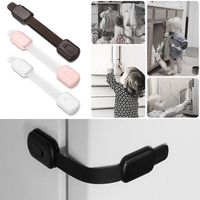 Child Safety Cabinet Strap Locks Baby Proofing Adhesive Latches for Kids Drawer Cupboard Dishwasher Fridge Oven Door No Drill