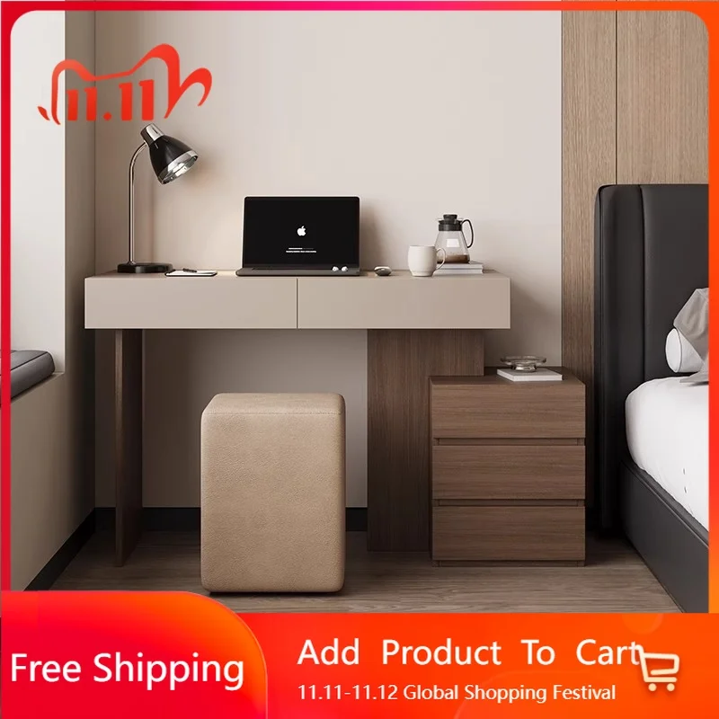 

Desgin Light Luxury Dressing Table Modern Service Makeup Storage Vanity Table Bedroom Console Vestidores Postmodern Furniture