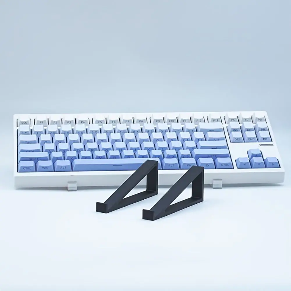 1 Pair Plastic Keyboard Riser Portable Elevated Stand Adjustable Raised Angle Desktop Keyboard Holder Monitor Bracket Computer