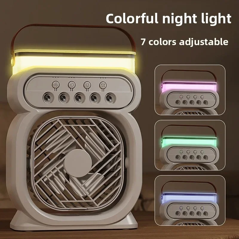 2025 USB Spray Fan Desktop Night Light Humidifier Outdoor Office Water Replenishment and Spray Fan in One Fan all the year round - Image 4