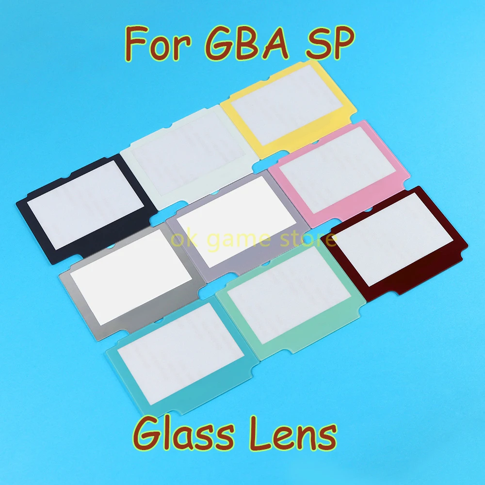1PC Colorful LCD Display Screen Glass Lens Protection Glass Panel Cover Replacement For GBA SP Game Console