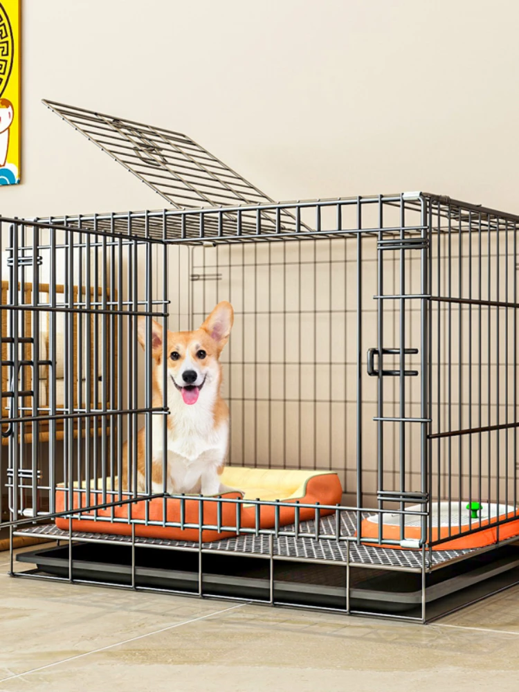 Wyj Dog Crate Medium-Sized Dog Kennel Toilet Integration Does Not Occupy Local Indoor Home