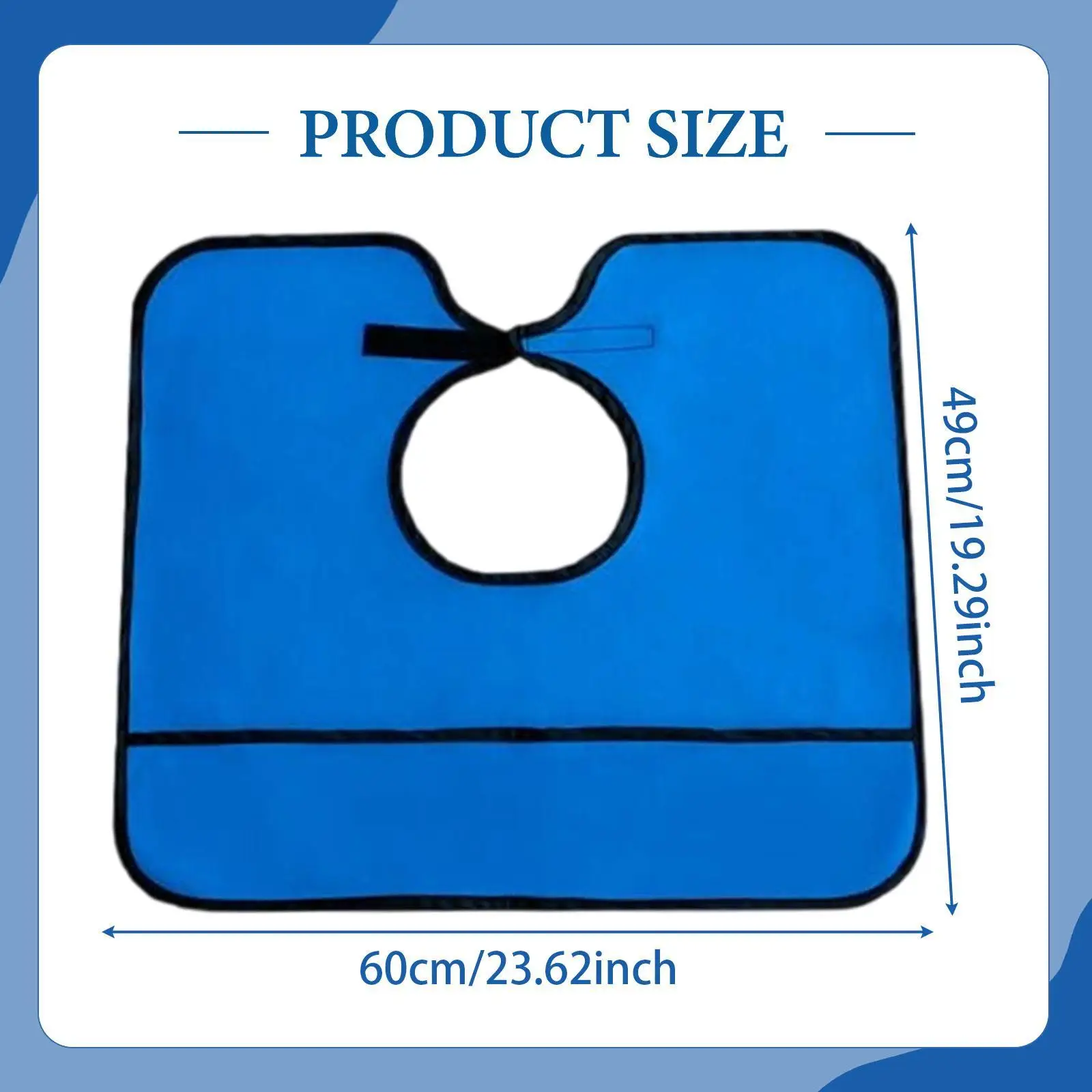 مريلة للبالغين، عملية مقاومة للبقع، متعددة الاستخدامات، واقي ملابس المساعدة في الطعام، مريلة لكبار السن للأب المسنين