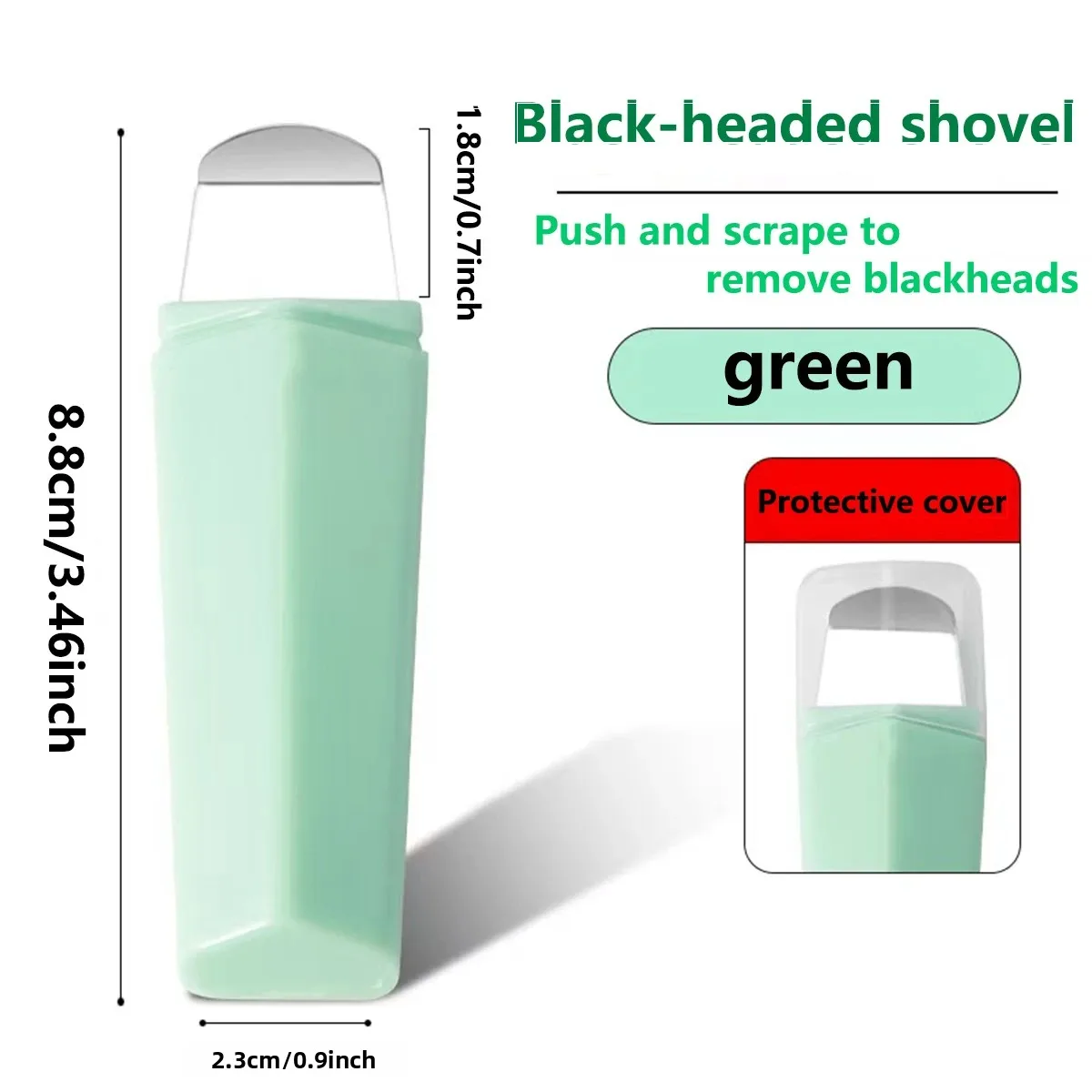 Ergonomischer Nasenflügelentferner aus Edelstahl, einseitiges Porenreinigungswerkzeug, geeignet für Mitesser-Extraktion auf dem