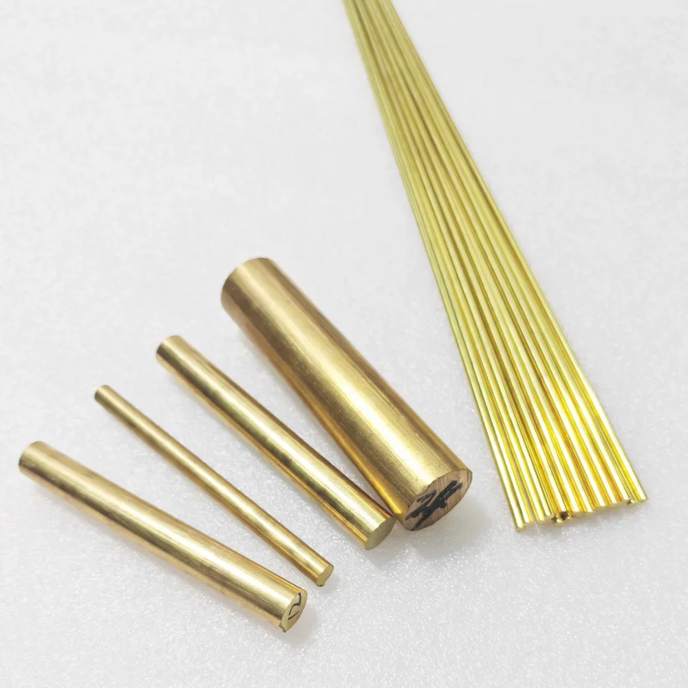 CNC旋盤用真ちゅう製丸棒,1mm, 1.2mm, 1.5mm, 2mm, 2.5mm, 3mm, 4mm, 5mm, 6mm 8mm、10mm、12mm、15mm、18mm〜35mm