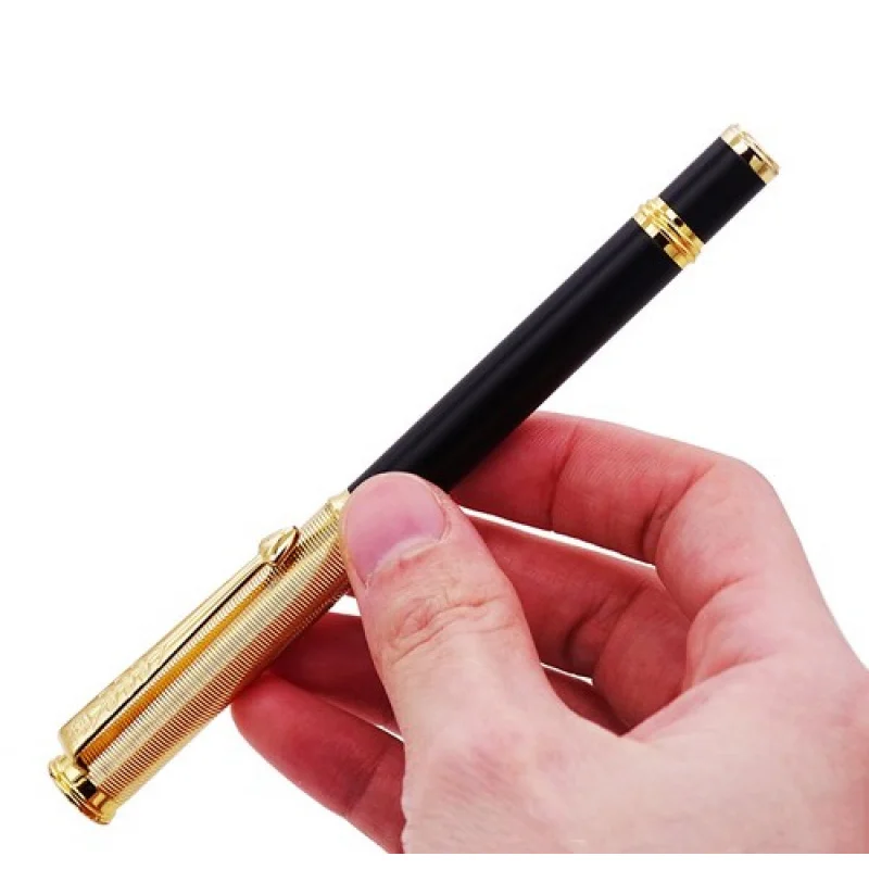 A + Duke 17, матовая черная металлическая перьевая ручка, красивая волнистая крышка, мидие перо, подарочная ручка