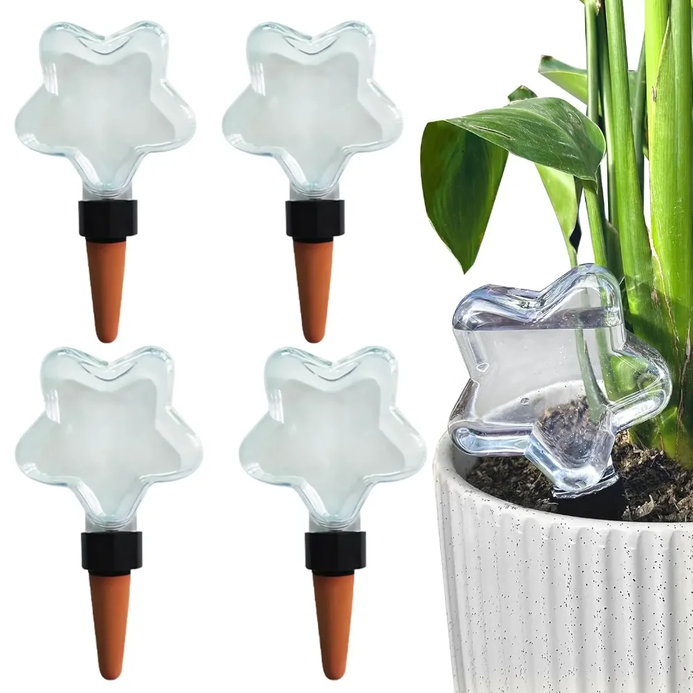 

Star Shaped Heart-shaped Drip Device Decorative Automatic Watering Device Potted Plant Maintenance Helper