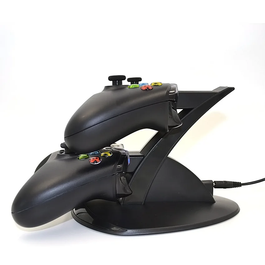 قاعدة شاحن وحدة التحكم المزدوجة USB شحن شاحن قاعدة حامل محطة إرساء مهد لوحدة تحكم الألعاب XBOX ONE