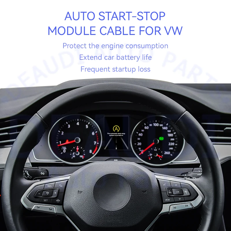 Auto Automatische Stop Start Motor Systeem Uit Apparaat Controle Sensor Stop Cannuleer Kabel Voor Vw Passat B7 Geheugenmodus