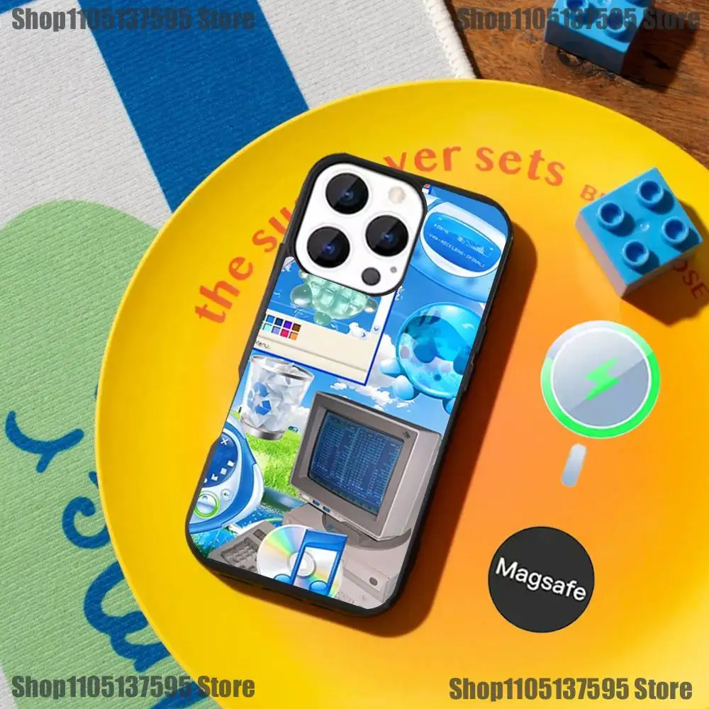 Чехол для телефона Frutiger Aero для iPhone 17,16,15,14,13,12,11,Pro,Max,Plus,Mini,SE4,E с магнитной беспроводной зарядкой Magsafe