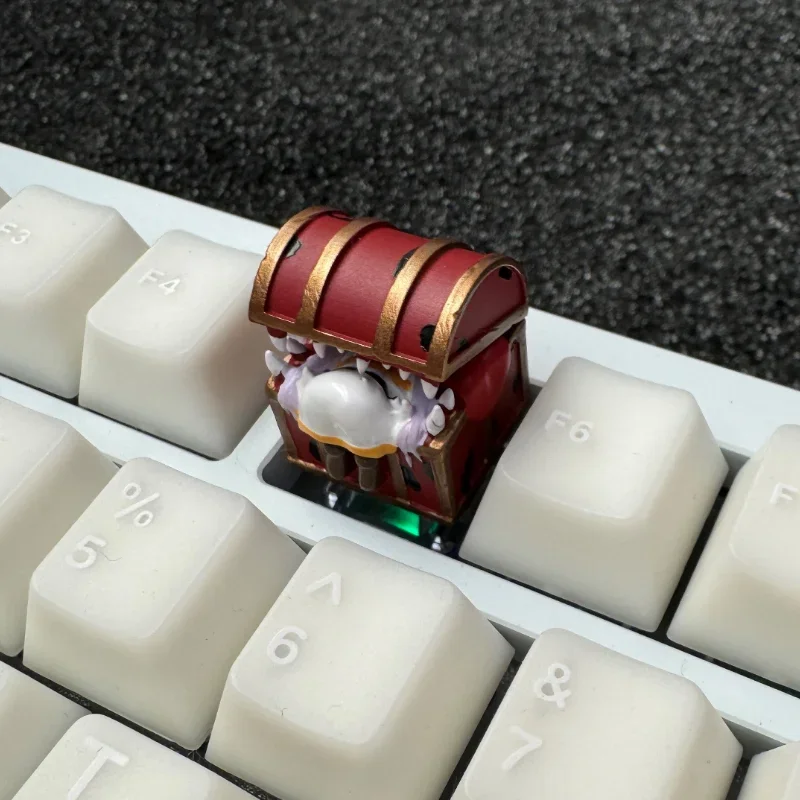 Frieren Treasure Chest Monster Anime Keycaps Resin Custom Key Caps Cherry Profile for Mechanical Keyboard Key Caps Accessories