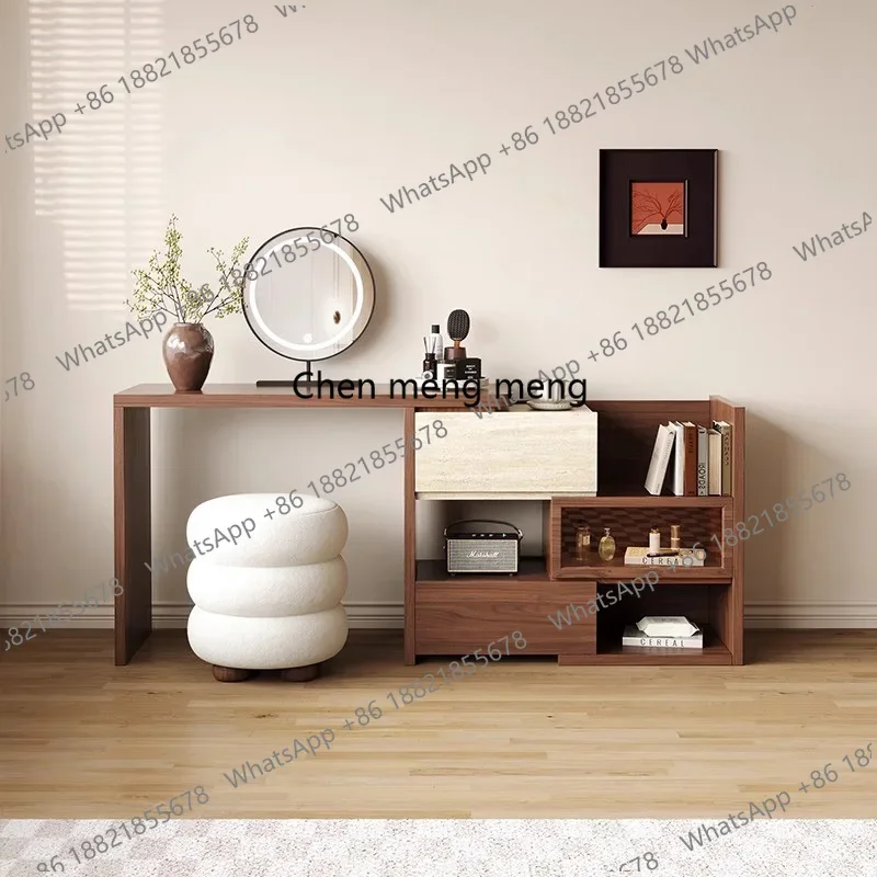 

Wood Garden Vanity Table Bedroom Drawers Storage Cabinet Dressing Table Mirror Makeup Desk Chair Penteadeira Trendy Furniture