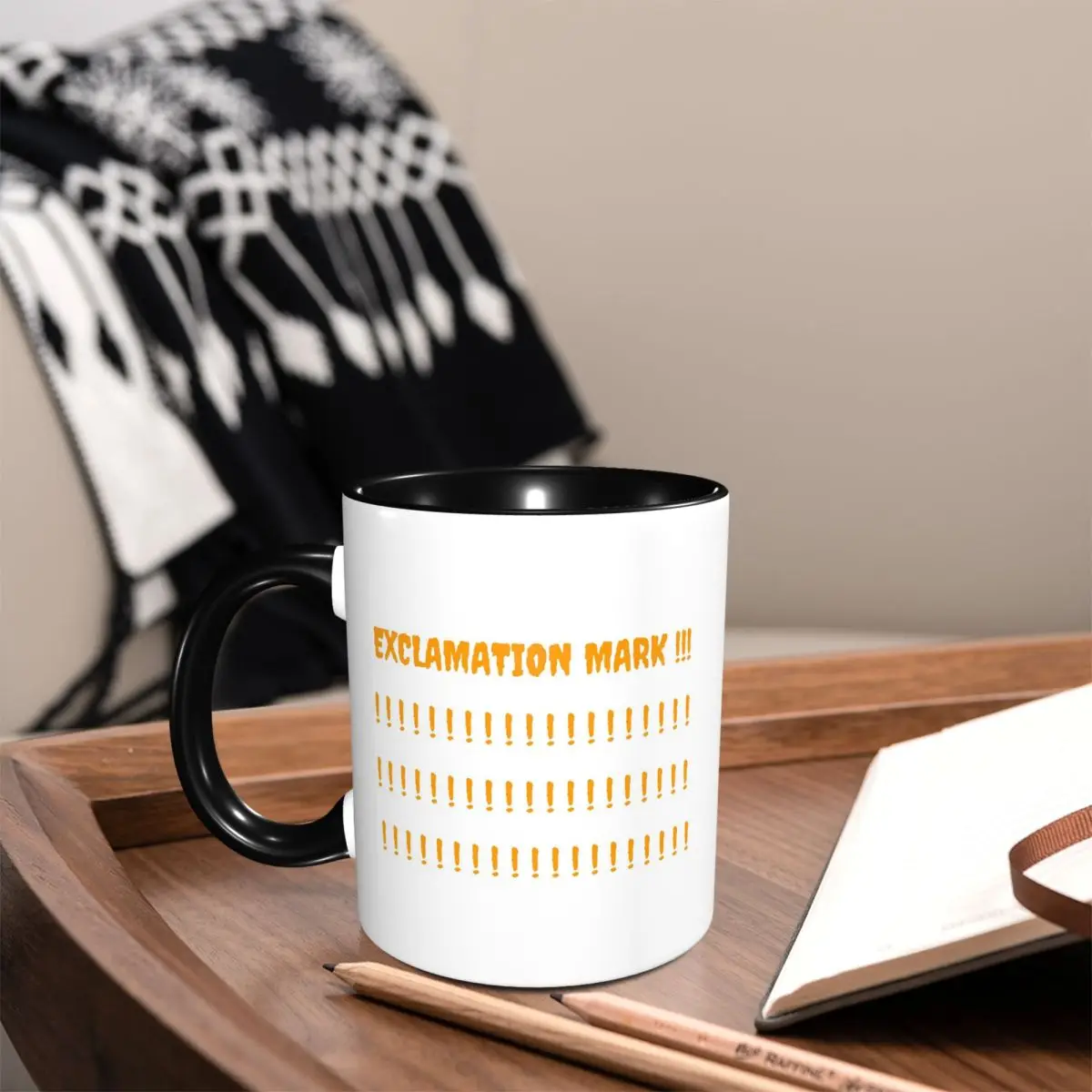 Exclamation Mark Alert The World For Upcoming Future Mug Funny Ceramic Coffee Cups Tea Mugs Milk Cup Drinkware Gift for Friends