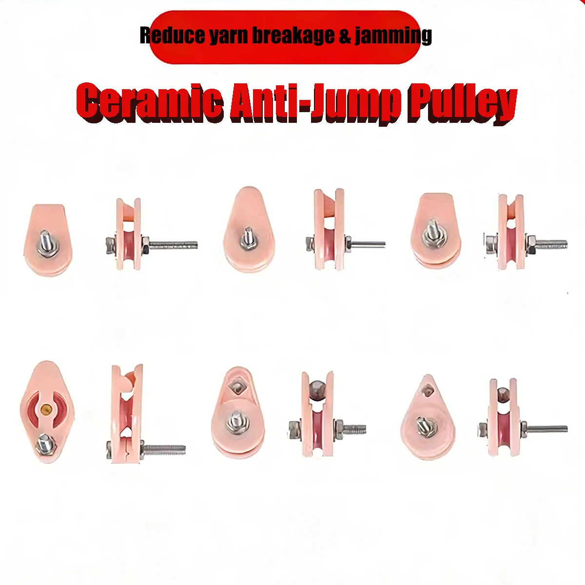 

Ceramic Anti-Jump Wire Guide Wheel Textile Machine Yarn Guide Anti-Jumper