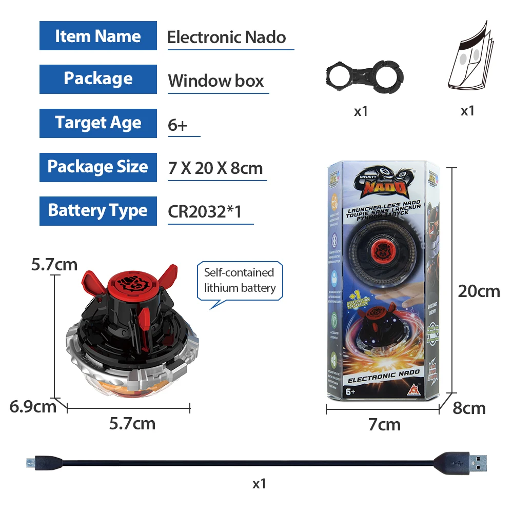 Infinity Nado 3 Originele Elektronische Boksbeer Infrarood Controller Gyro Metalen Ring Draaiende Top Auto-Spin Kinderen Anime Speelgoed