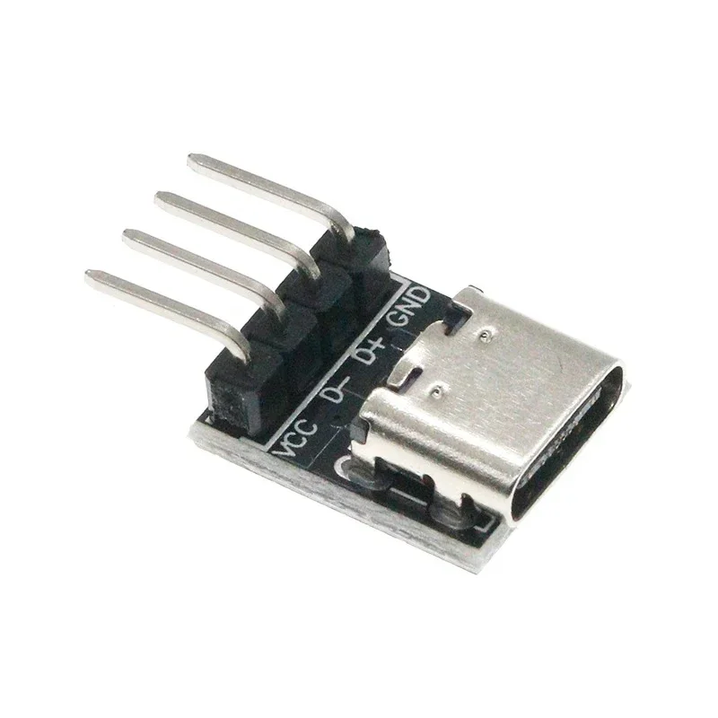 USB3.1 16P to 2.54 high current power conversion board is inserted on both sides of the TYPE-C motherbase test board