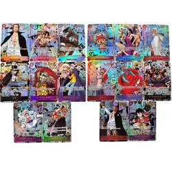 Anime One Piece Japanese English Version OPCG Comics Replica Shanks Rayleigh Nika Luffy Buggy Teach Game Anime Collection Cards