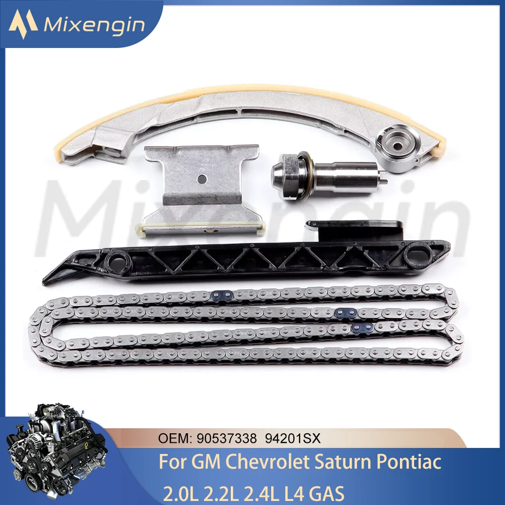 

Engine Parts Timing Chain Kit Set Fit GM 2.0L 2.2L 2.4L L4 DOHC For Chevrolet Saab Saturn Olds Pontiac 2.0 2.2 2.4 L T 94201SX