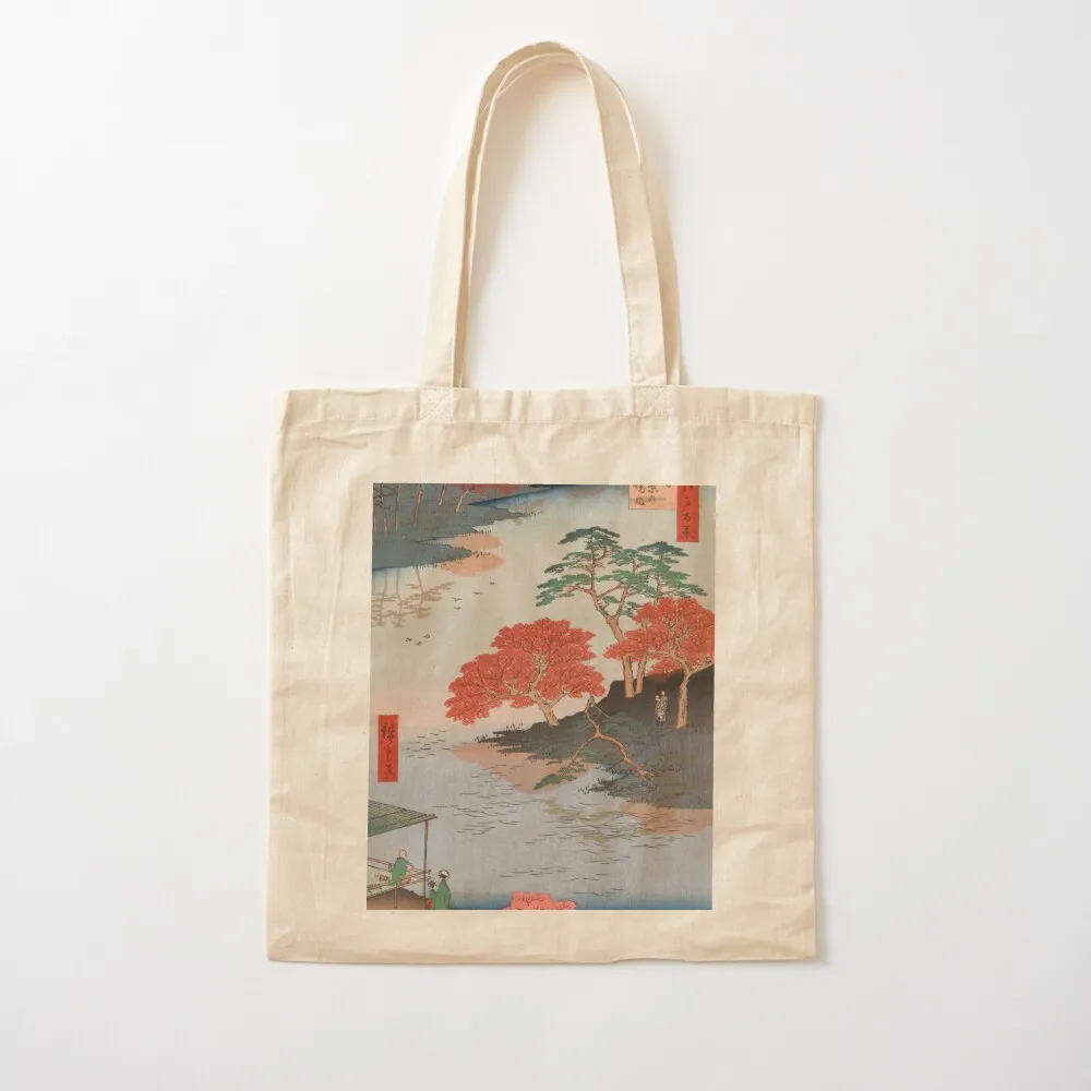 

Inside Akiba Shrine Vintage Ukiyo-e Japanese Art Tote Bag tote bag women Reusable bags Canvas Tote Bag