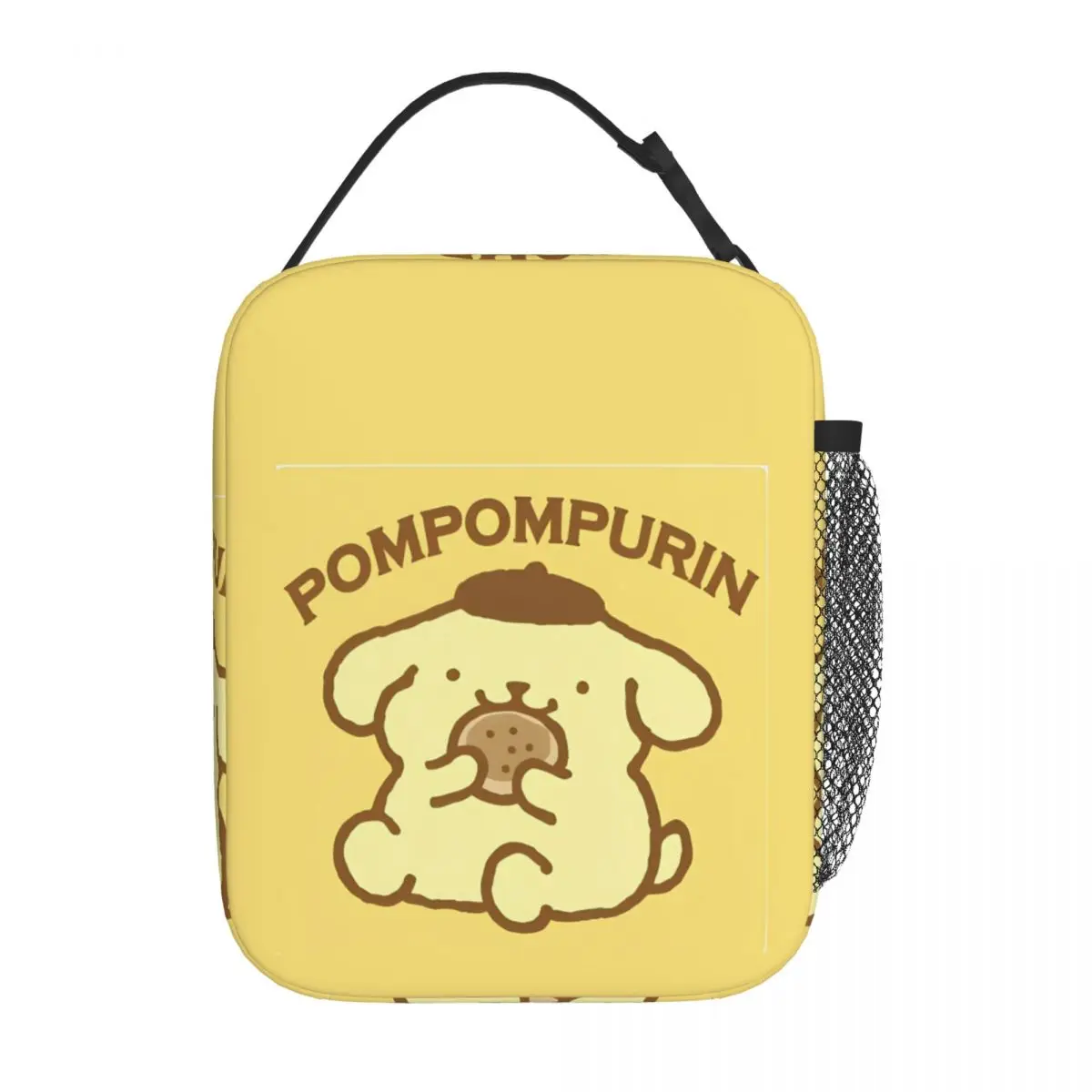 Pom Pom Purin Enjoy Dessert Insulated Lunch Bag Leakproof Meal Container Cooler Bag Tote Lunch Box School Picnic Bento Pouch