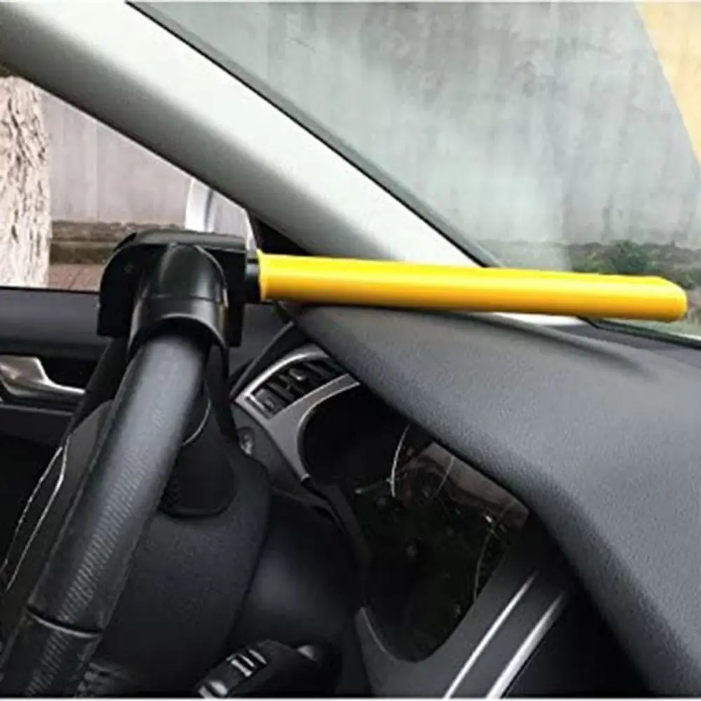 Durable Universal Car Steering Wheel Lock Heavy Duty T-Bar Steering Wheel Lock Anti-theft Locks Car