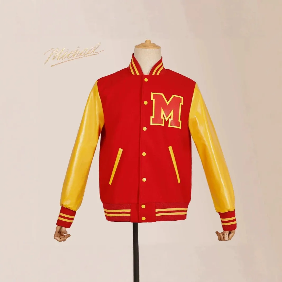 

Halloween dress up Michael Jackson cosplay red leather jacket Jackson cos party costume