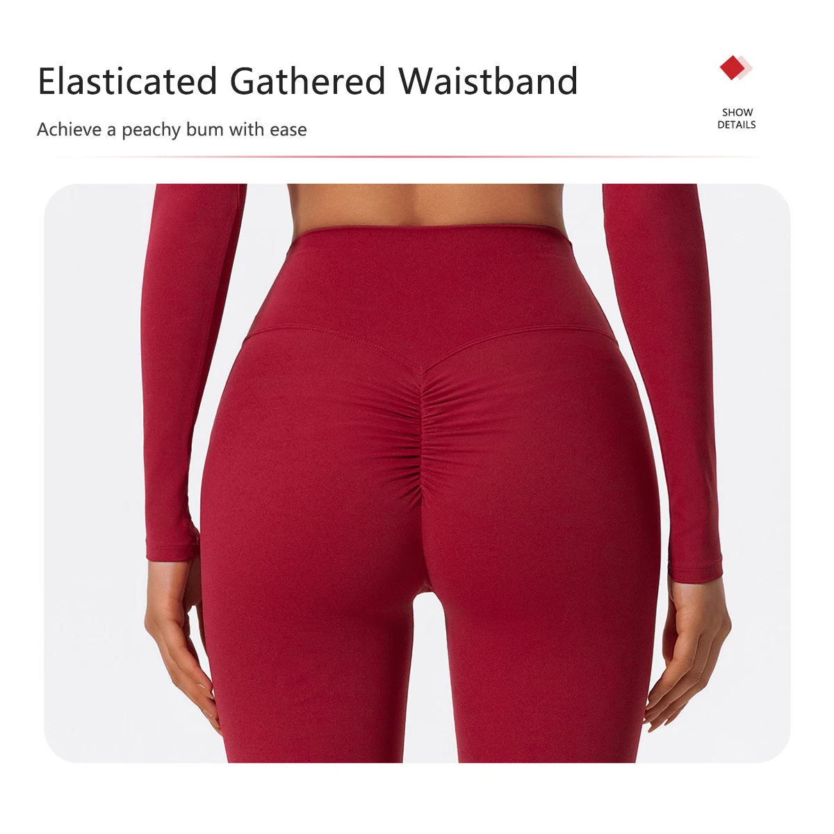 Hearuisavy Damen Yoga-Set mit Rückenfreiem Sport-BH und Hochtaillierter Leggings, 2-teiliges Workout-Outfit für Fitness, Laufen und Training – Detail 10