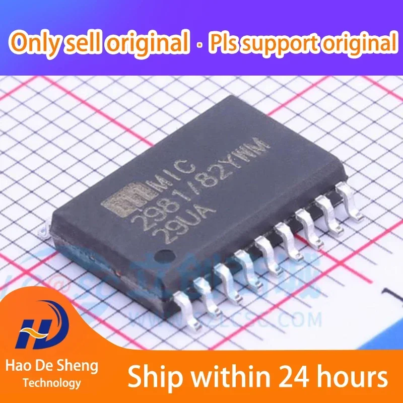 

10PCS/LOT MIC2981/82YWM SOP18 New Original In Stock