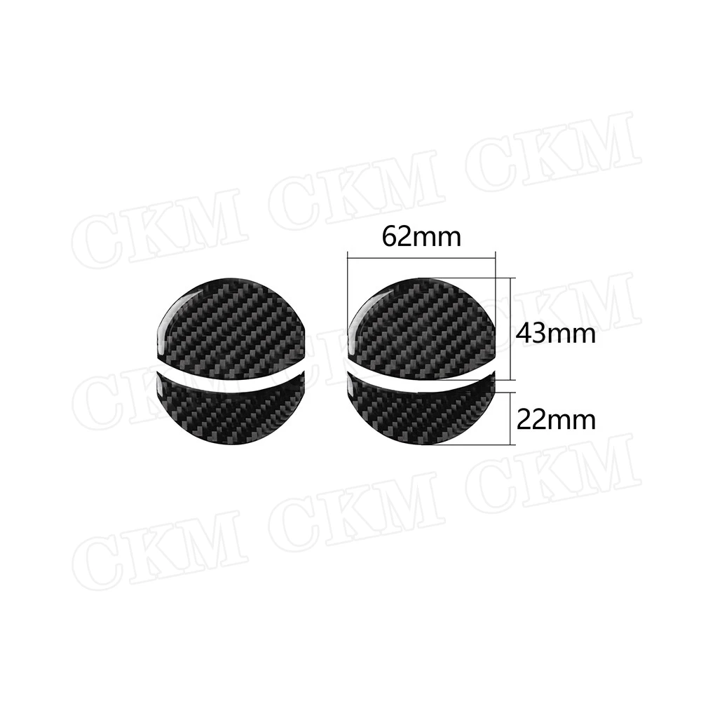 Carbon Fiber Car Dashboard AC Air Vent Trim Frame Cover Stickers For Toyota GT86 FT86 ZN6 Subaru BRZ 2013-2019